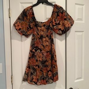 Olivaceous mini dress